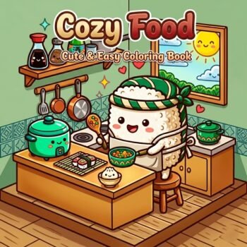 Cozy food coloring book for kids & Adult Egypt