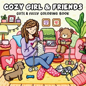 cozy girl & friends coloring book for KIds & Adult Egypt