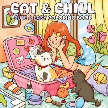 cat&chill coloring book for KIds & Adult Egypt