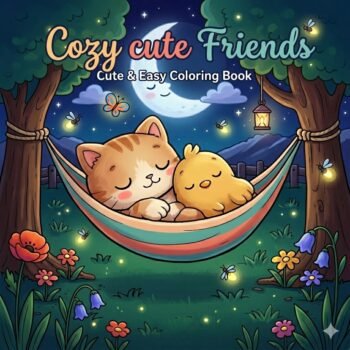 cozy Cute Friends 35 coloring book for kids Adult Egypt