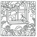 cozy cat life coloring book for kids Adult Egypt
