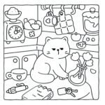 cozy cat life coloring book for kids Adult Egypt