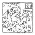 cozy dog mom coloring book for kids Adult Egypt