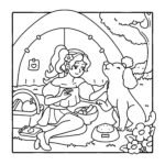 cozy dog mom coloring book for kids Adult Egypt