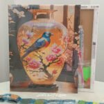 5d Diamond painting Egypt bird full round ab drill 40*50 لوحة ماسية العصفورة
