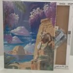 Boshra Diamond Painting Egypt Luxor Frame & AB Full Round Diamonds 30*40cm لوحة ماسية الاقصر بإطار خشب و دايموند إيه بي
