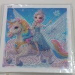 5d Diamond Painting Egypt Frozen Round drill with frame18*18 لوحة فروزن لوحات ماسية مع إيطار