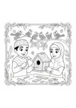⁦Cozy Islamic coloring book for KIds & Adult Egypt كتاب التلوين كوزي الترا هاى كوبي⁩ - الصورة ⁦4⁩