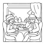 Cozy Warm moments coloring book for Kids & Adult Egypt كتاب التلوين كوزي الترا هاى كوبي - الصورة 4