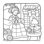 Cozy Chill girl coloring book for Kids & Adult Egypt كتاب التلوين كوزي الترا هاى كوبي - الصورة 2