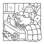 Cozy duck coloring book for Kids & Adult Egypt كتاب التلوين كوزي الترا هاى كوبي - الصورة 3