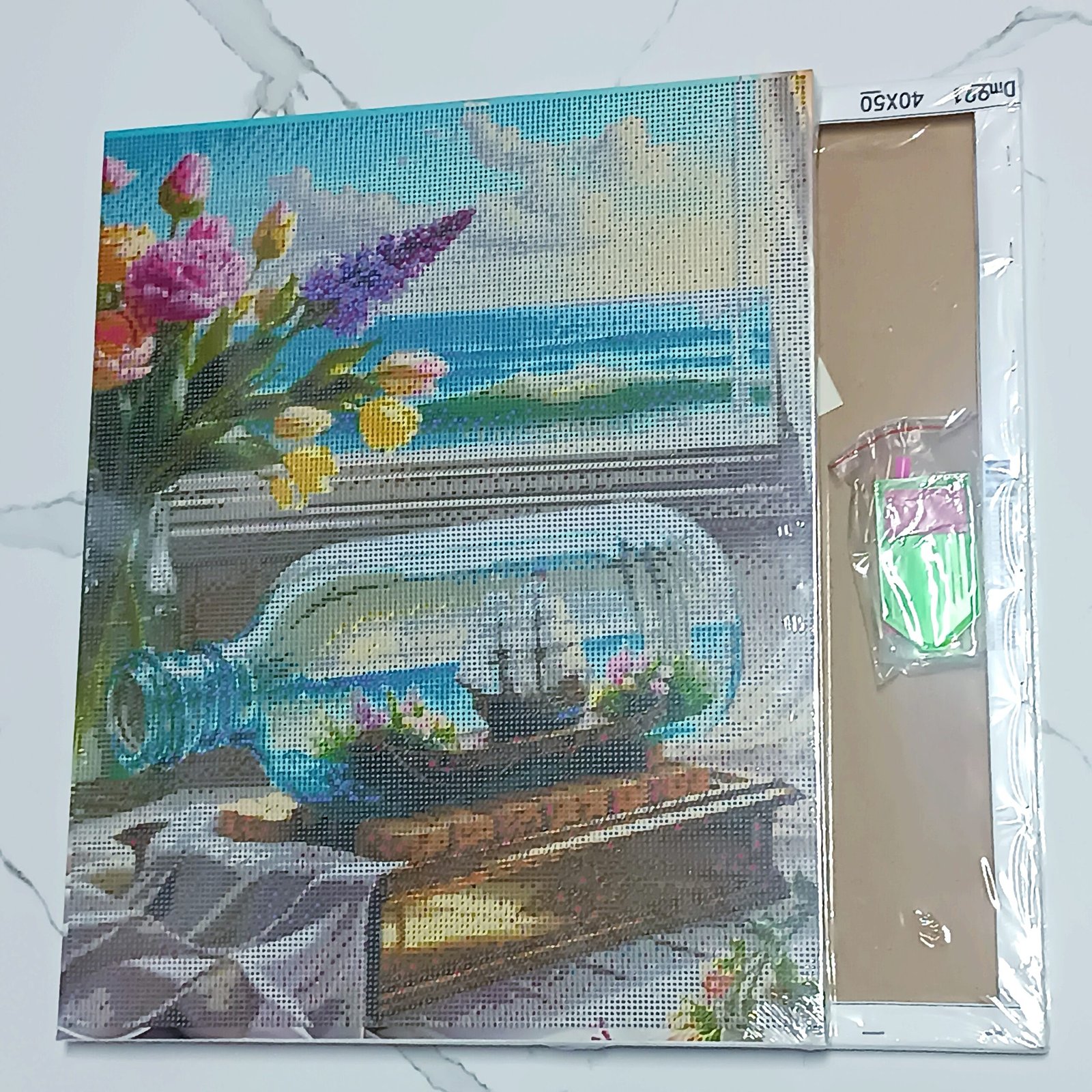 IMG_20260826_165523 5d Diamond painting Egypt Bottle full round ab drill 40*50 لوحة ماسية زجاجه - الصورة 1