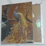 5d Diamond painting Egypt Peacock full round ab drill 40*50 لوحة ماسية طاووس