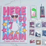 Bedazzling Duck Crystal Art Board  لوحة بيدازلينج دايموند كريستال 25×35 سم