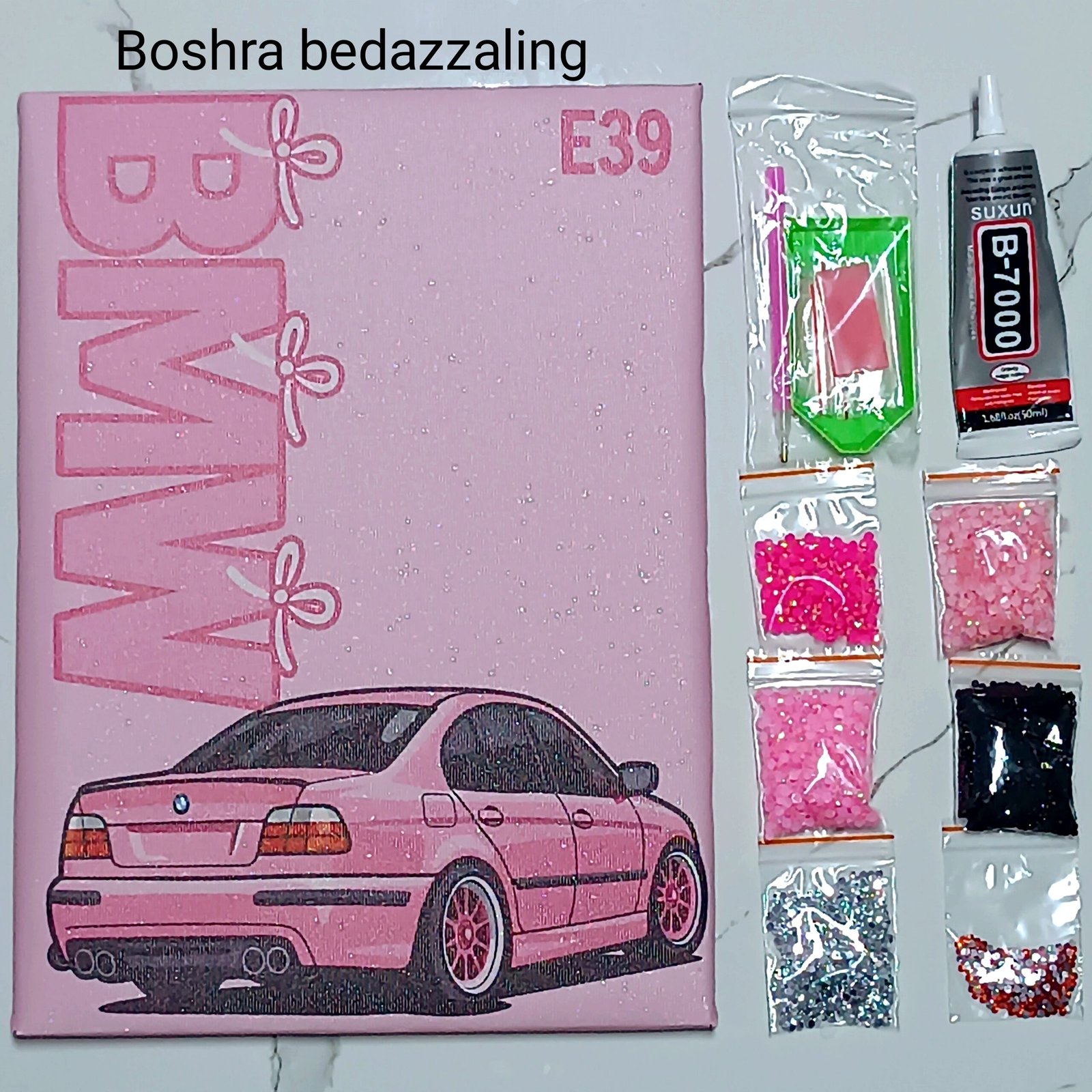 IMG_20260920_223325 Bedazzling BMW Art Board لوحة بيدازلينج 25×35 سم - الصورة 1