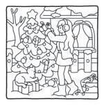 Cozy CHRISTMAS GIRLIES coloring book for Kids & Adult Egypt كتاب التلوين كوزي الترا هاى كوبي - الصورة 3